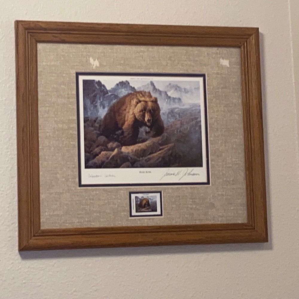 Vintage Jerome Johnson Frame Bear Trail Boss Collectors Edition